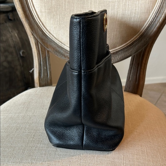 Michael Kors Black Tote with Gold Accents - Picture 8 of 16